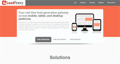 Desktop Screenshot of leadfinery.com
